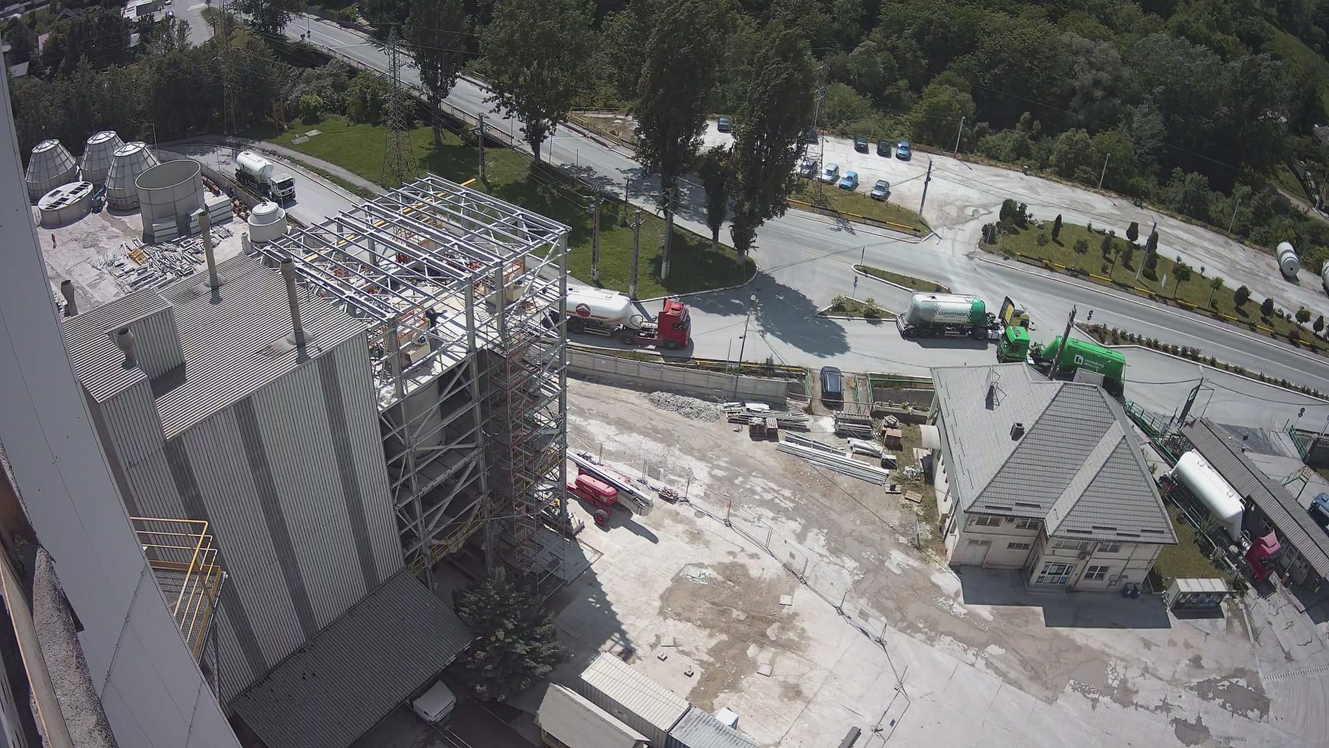 Proiect supraveghere industriala Fieni vedere aeriana